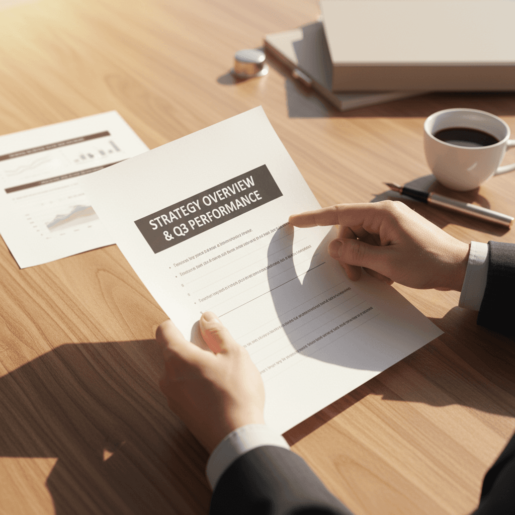 Professional reviewing job application and career documentation